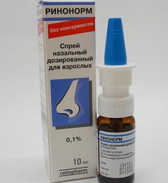 Спрей назальный дозированный 0,1% Ринонорм