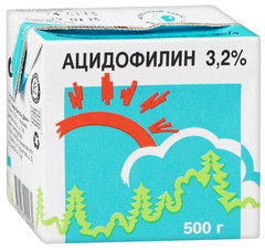 Ацидофилин в упаковке