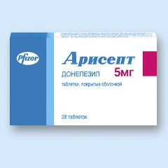 Таблетки, покрытые пленочной оболочкой Арисепт