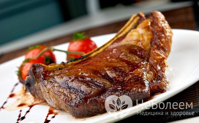 Жирное жареное мясо