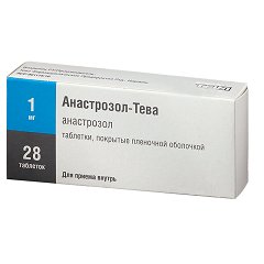 Таблетки, покрытые пленочной оболочкой, Анастрозол-Тева